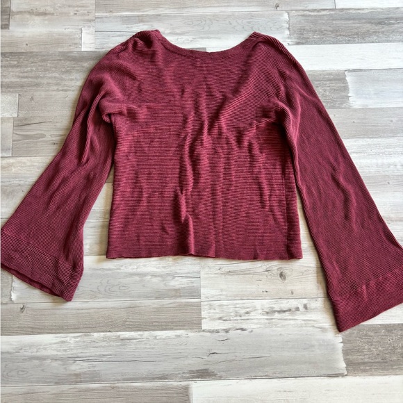 Free People Raspberry Knit Top - Picture 2 of 5